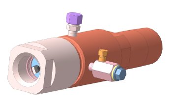 Кабельный ввод. Общий вид.  Кабельный ввод АФЭН 21-65-400. 3D макет. Фонтанная арматура.