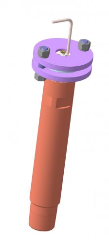 Кабельный ввод АФЭН 21-65Э-400 . Общий вид, 3D макет.  Кабельный ввод АФЭН 21-65Э-400. Общий вид. Обуховская промышленная компания