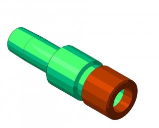 Кабельный ввод. общий вид.  Кабельный ввод. 3D - графика. Фонтанная арматура.