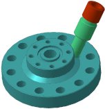 Планшайба бакинская. Общий вид Планшайба бакинская. 3D - графика. Фонтанная арматура.