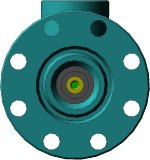 Дроссель быстросменный. Вид спереди Дроссель быстросменный. 3D - графика. Фонтанная арматура.