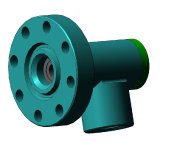 Дроссель быстросменный. Общий вид Дроссель быстросменный. 3D - графика. Фонтанная арматура.