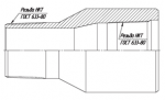 Переводник для насосно-компрессорных труб. Чертеж Переводник для насосно-компрессорных труб. Обуховская промышленная компания.